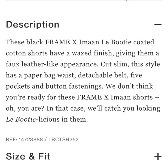 Imaan X Frame coated shorts (25) - Picture 11 of 11
